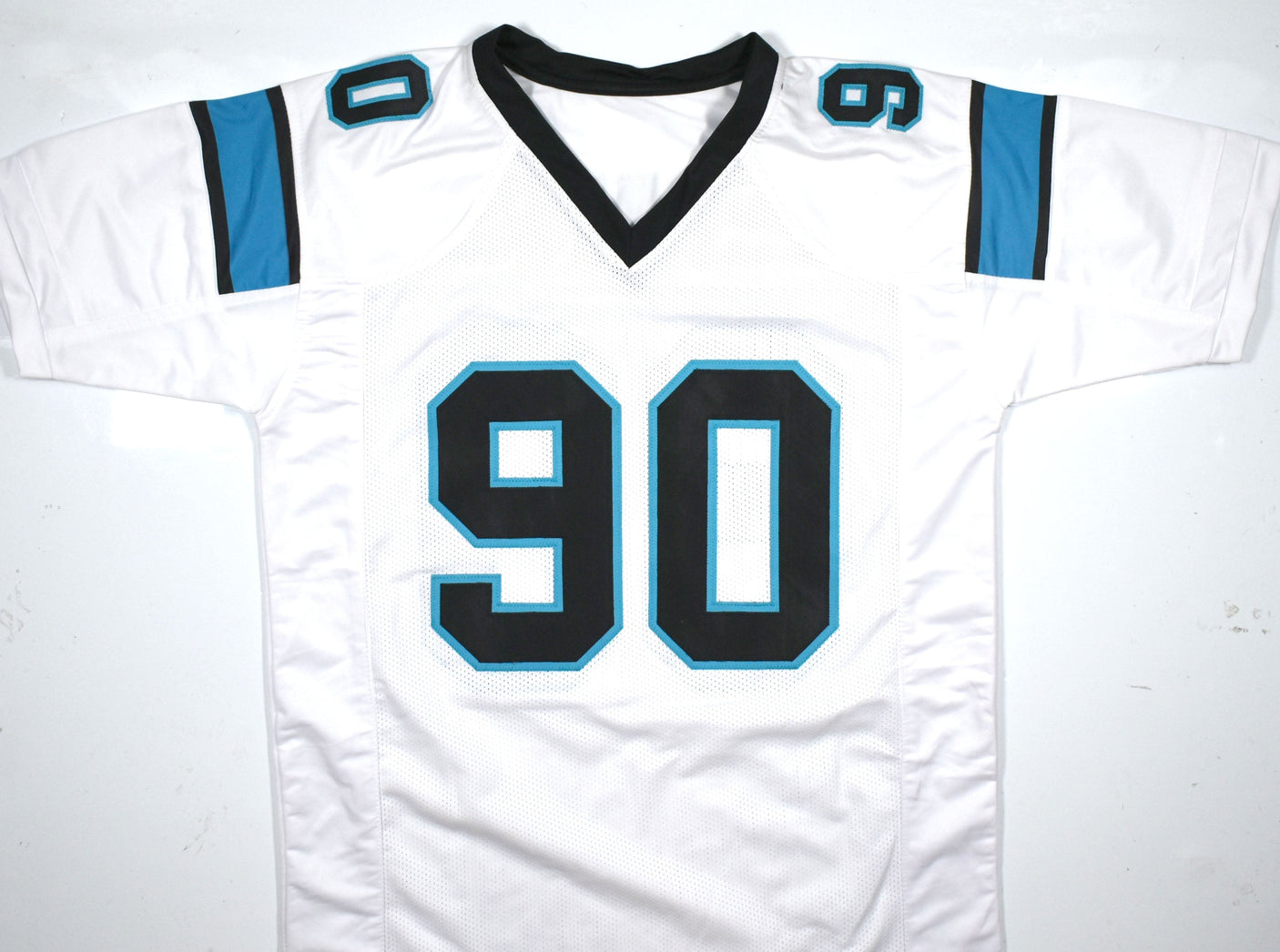 Julius Peppers Autographed White Pro Style Jersey - Beckett W Hologram *Silver