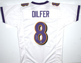 Trent Dilfer Autographed White Pro Style Jersey - Beckett W Hologram *Silver