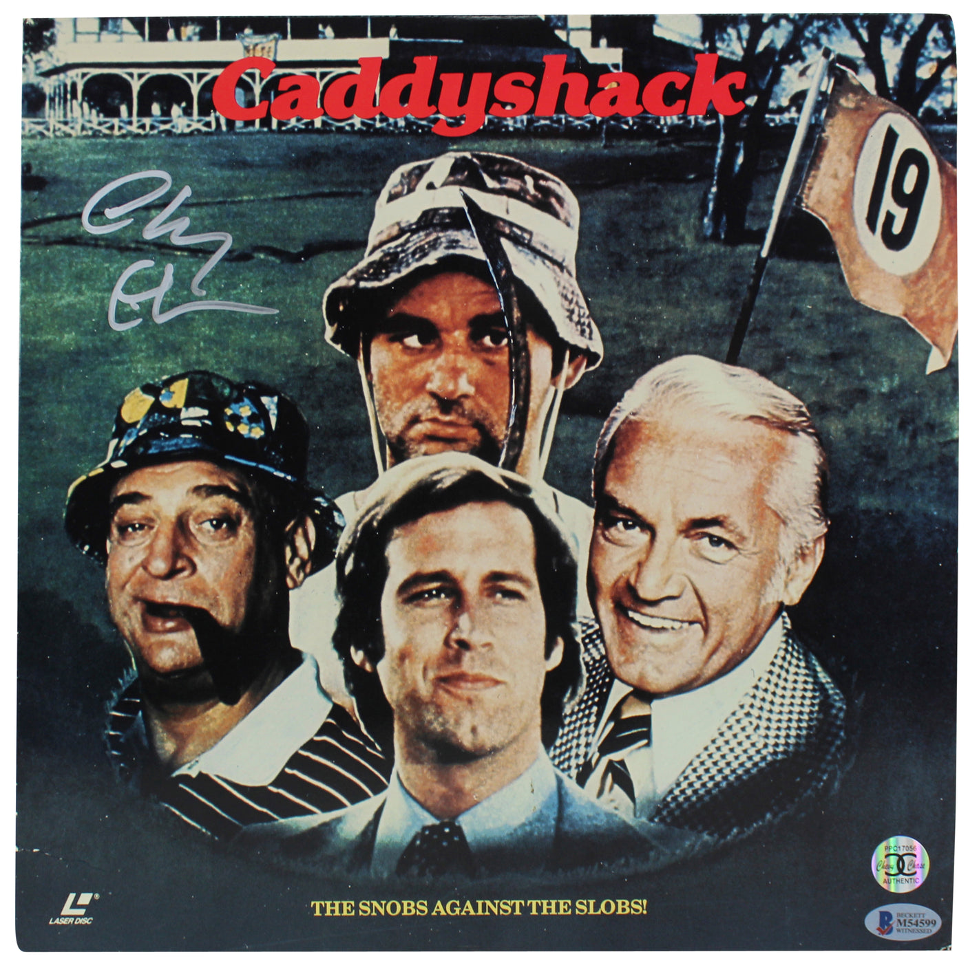 Chevy Chase Authentic Signed Caddyshack Laser Disc Cover w/Disc BAS Wit #M54599