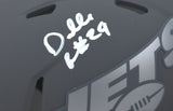 Darrelle Revis Autographed New York Jets Slate Speed Mini Helmet-Beckett W Holo