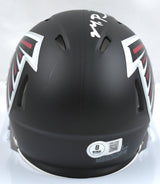 Michael Penix Jr. Signed Atlanta Falcons Speed Mini Helmet-Beckett W Hologram