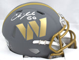 Chris Samuels Autographed Commanders Slate Speed Mini Helmet - Beckett W Holo