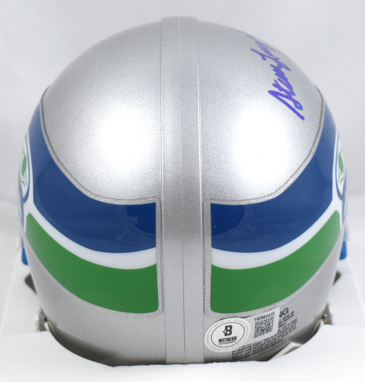 Steve Largent Autographed Seattle Seahawks Mini Helmet - Beckett W Hologram