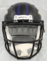 Zay Flowers Autographed Baltimore Ravens F/S Speed Helmet - Beckett W Hologram