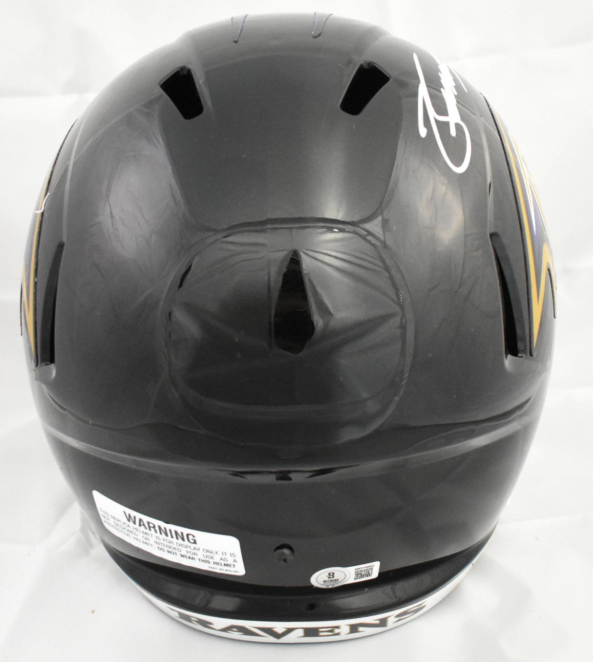 Zay Flowers Autographed Baltimore Ravens F/S Speed Helmet - Beckett W Hologram