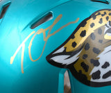 Trevor Lawrence SignedJaguars F/S Flash Speed Authentic Helmet- Fanatics Damaged