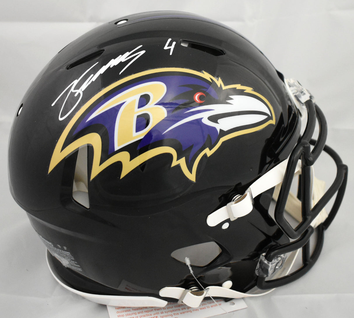 Zay Flowers Signed Baltimore Ravens F/S Speed Authentic Helmet - Beckett W Holo