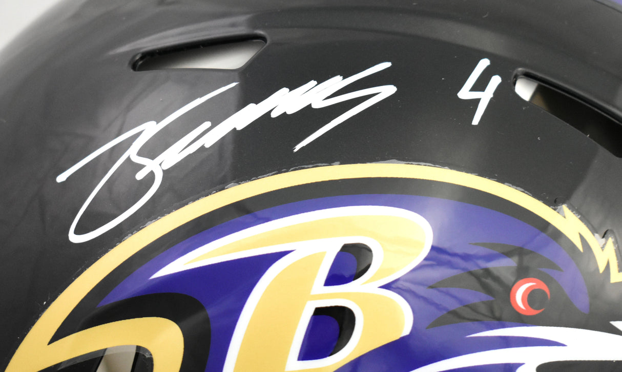 Zay Flowers Signed Baltimore Ravens F/S Speed Authentic Helmet - Beckett W Holo