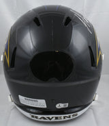 Jermaine Lewis Autographed Baltimore Ravens F/S Speed Helmet- Beckett W Hologram