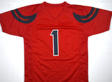 Stefon Diggs Autographed Red Pro Style Jersey - Beckett W Hologram *Silver