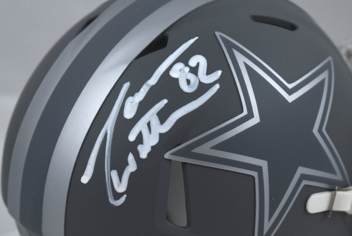 Jason Witten Autographed Dallas Cowboys Slate Speed Mini Helmet - Beckett W Holo