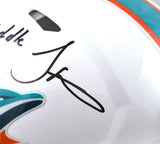 Beckham Jr. Waddle Hill Signed Dolphins F/S Speed Auth Helmet - Beckett W Holo