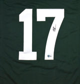 Malachi Corley Autographed Green Pro Style Jersey - Beckett W Hologram *Black