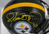 Jerome Bettis Autographed Pittsburgh Steelers Speed Mini Helmet - Beckett W Holo