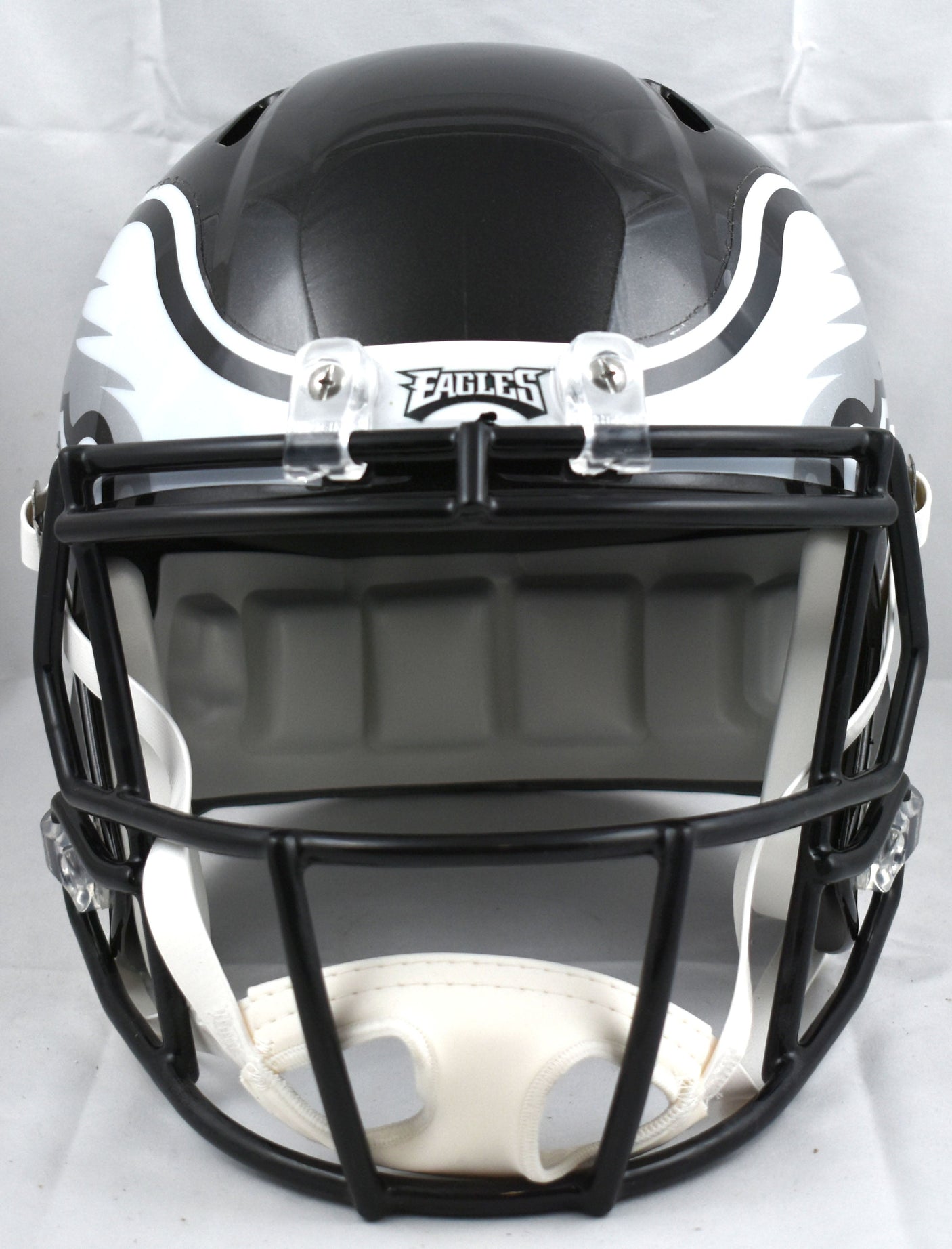 AJ Brown Autographed Eagles F/S ALT 2022 Speed Helmet- Beckett W Holo *White