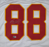 Tony Gonzalez Autographed White Pro Style Jersey - Beckett W Hologram *Silver