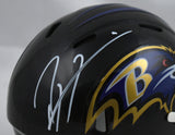 Ray Lewis Autographed Baltimore Ravens Speed Mini Helmet - Beckett W Holo *White