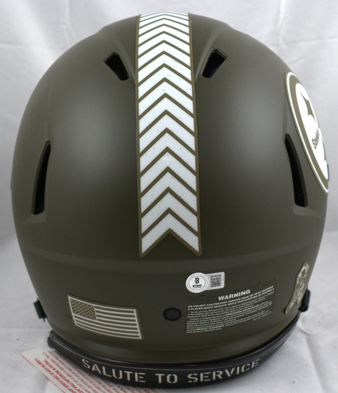 Troy Polamalu Signed Steelers F/S Salute Speed Authentic Helmet - Beckett W Holo