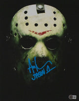Ari Lehman Autographed 11x14 Mask Photo - Beckett W Hologram *Blue