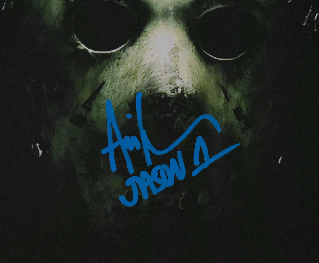 Ari Lehman Autographed 11x14 Mask Photo - Beckett W Hologram *Blue