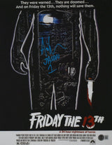 Ari Lehman Autographed 11x14 Movie Poster Photo - Beckett W Hologram *Blue