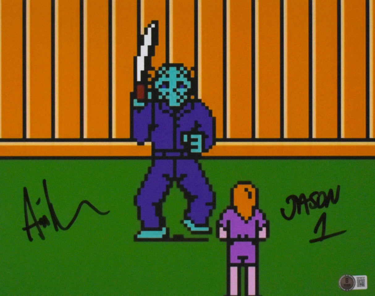 Ari Lehman Autographed 11x14 Video Game Photo - Beckett W Hologram *Black