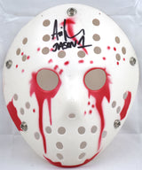 Ari Lehman Signed Friday The 13th White Jason Mask w/Jason 1-Beckett W Hologram