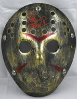 Ari Lehman Signed Friday The 13th Gold Jason Mask w/Jason 1-Beckett W Hologram