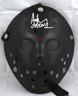 Ari Lehman Signed Friday The 13th Black Jason Mask w/Jason 1-Beckett W Hologram
