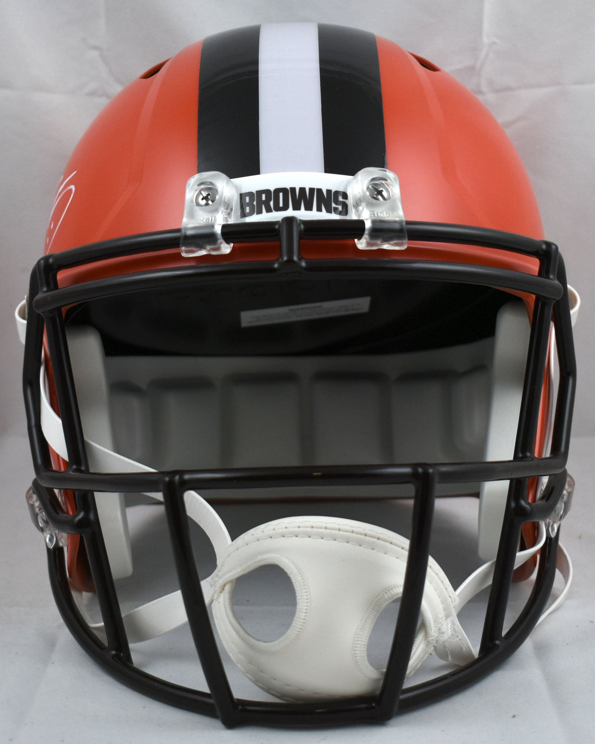 Myles Garrett Autographed Cleveland Browns F/S Speed Helmet - Beckett W Hologram