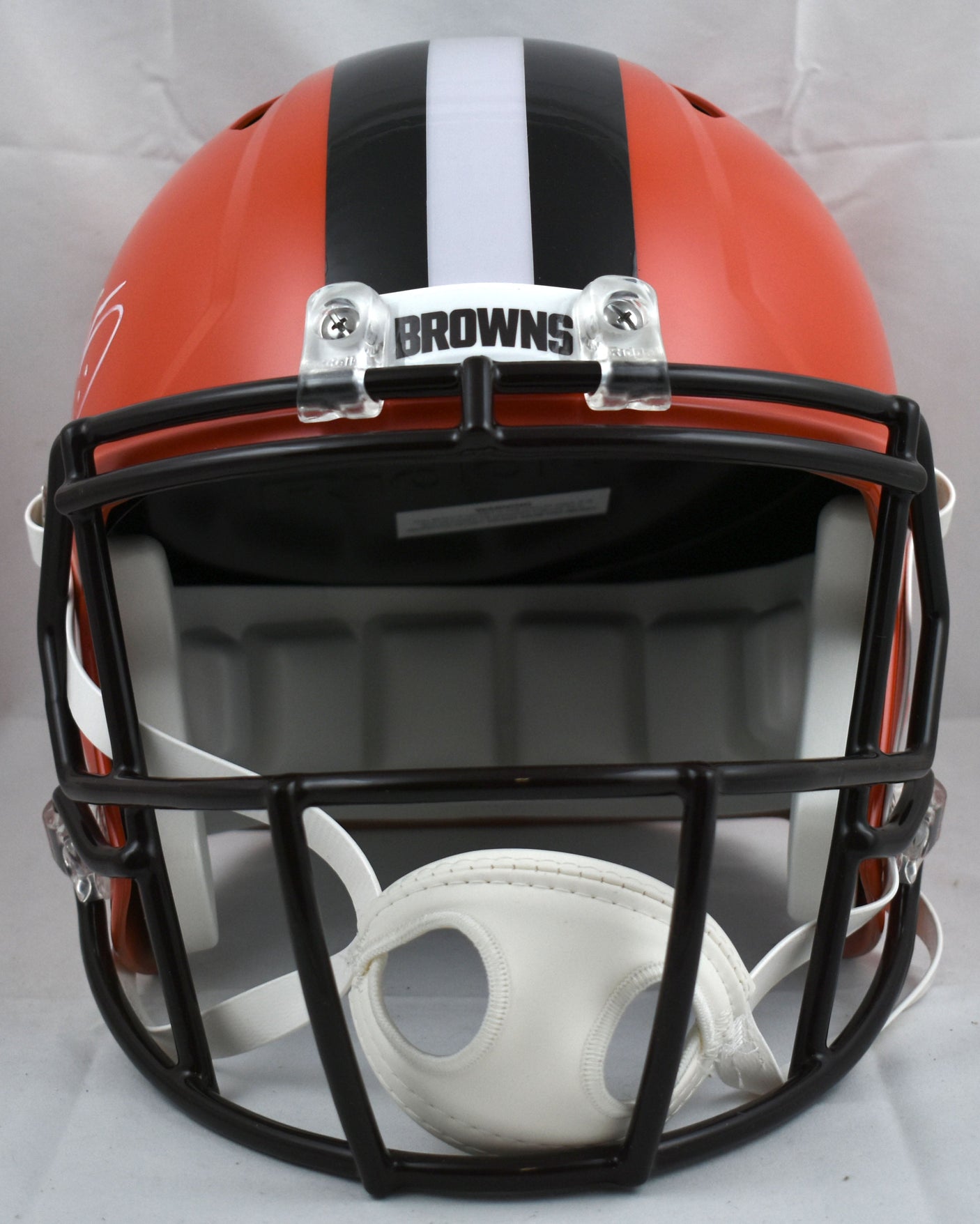 Myles Garrett Autographed Cleveland Browns F/S Speed Helmet - Beckett W Hologram