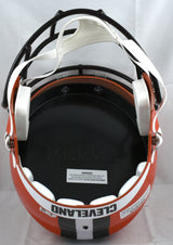 Myles Garrett Autographed Cleveland Browns F/S Speed Helmet - Beckett W Hologram