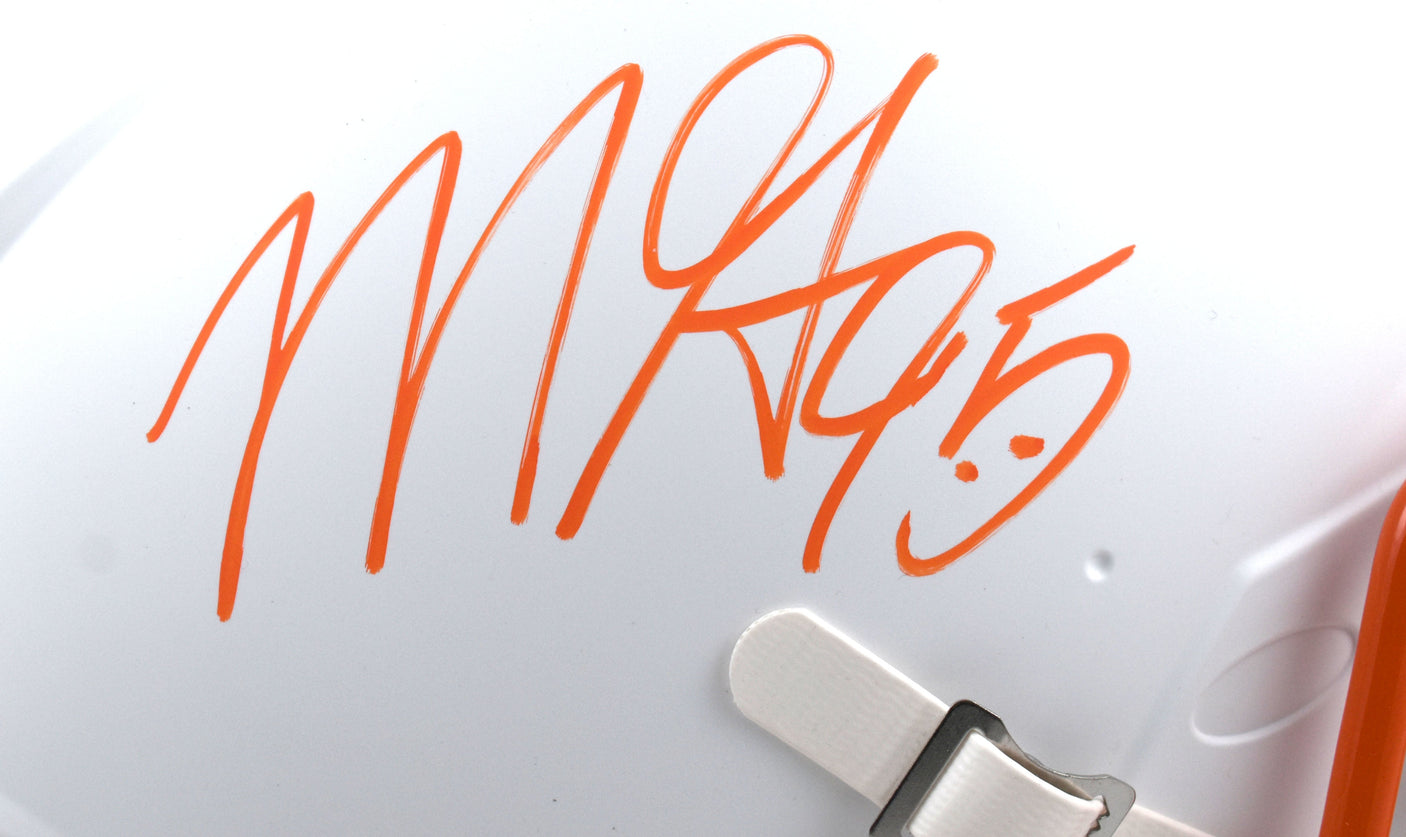 Myles Garrett Signed Browns F/S Flat White Speed Authentic Helmet-Beckett W Holo