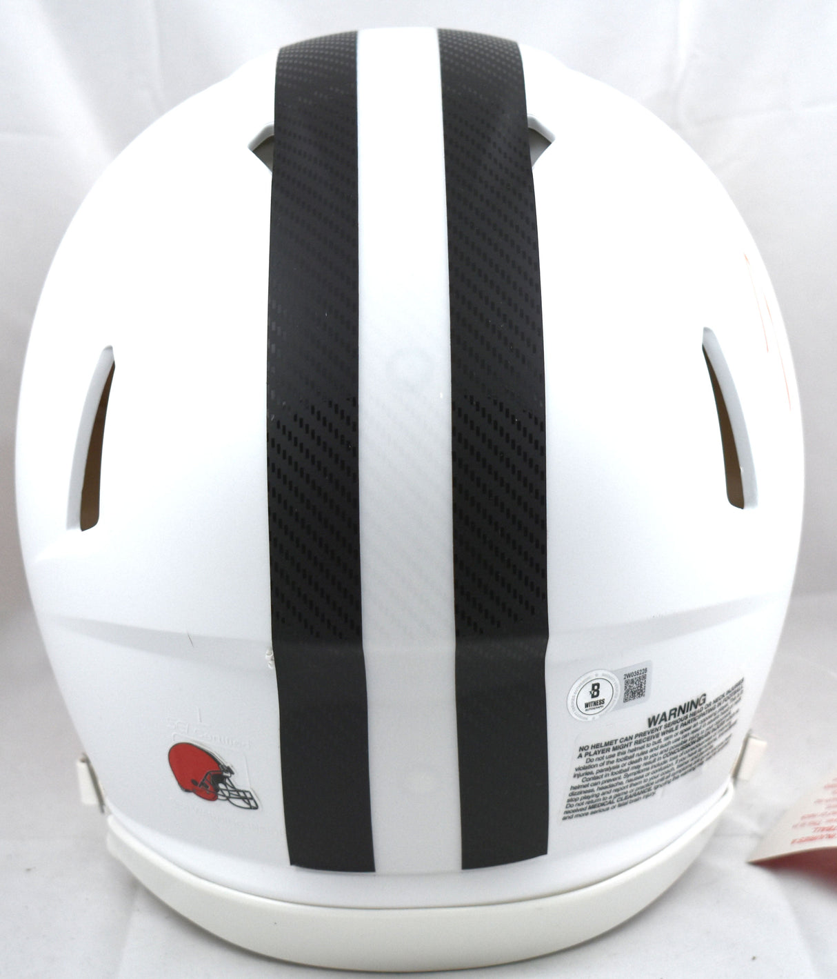 Myles Garrett Signed Browns F/S Flat White Speed Authentic Helmet-Beckett W Holo