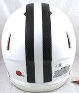 Myles Garrett Signed Browns F/S Flat White Speed Authentic Helmet-Beckett W Holo