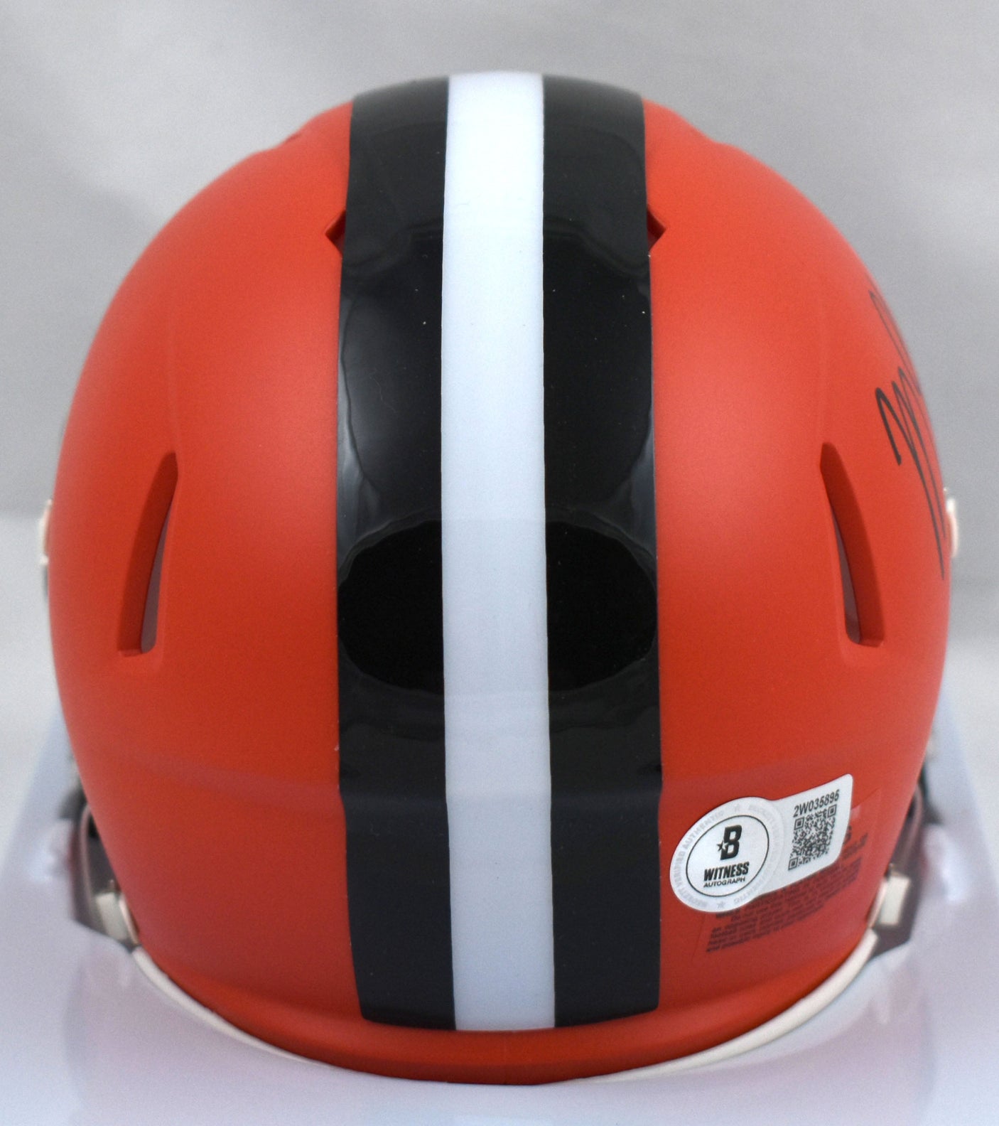 Myles Garrett Signed Cleveland Browns Speed Mini Helmet - Beckett W Holo *Black