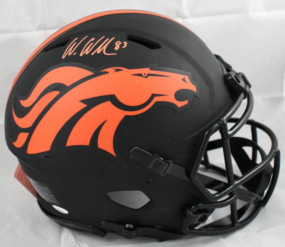 Wes Welker Signed Denver Broncos F/S Eclipse Speed Authentic Helmet - JSA W
