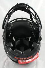 Wes Welker Signed Denver Broncos F/S Eclipse Speed Authentic Helmet - JSA W