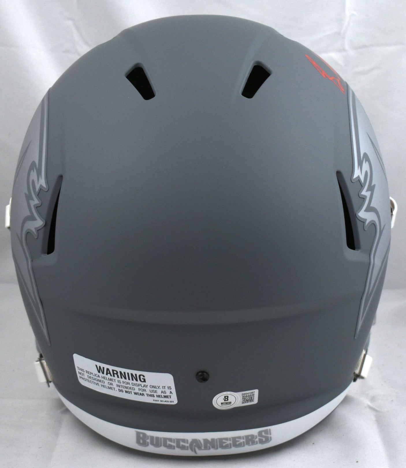 Baker Mayfield Autographed Buccaneers F/S Slate Speed Helmet-Beckett W Hologram