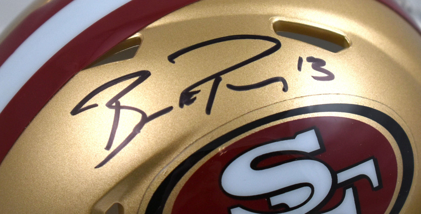 Brock Purdy Autographed San Francisco 49ers Speed Mini Helmet - Fanatics *Black