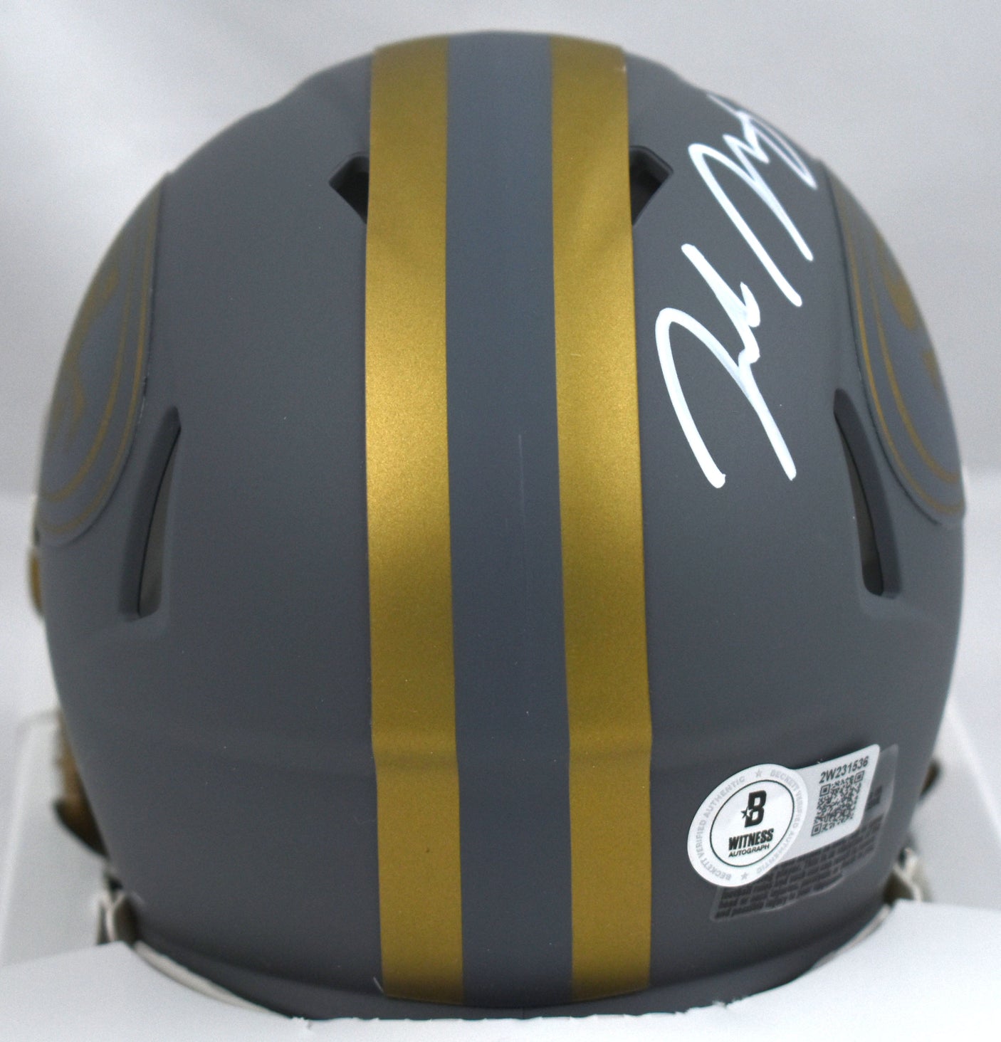 Jake Moody Signed San Francisco 49ers Slate Speed Mini Helmet - Beckett W Holo