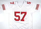 Dre Greenlaw Autographed White Pro Style Jersey - Beckett W Hologram *Black