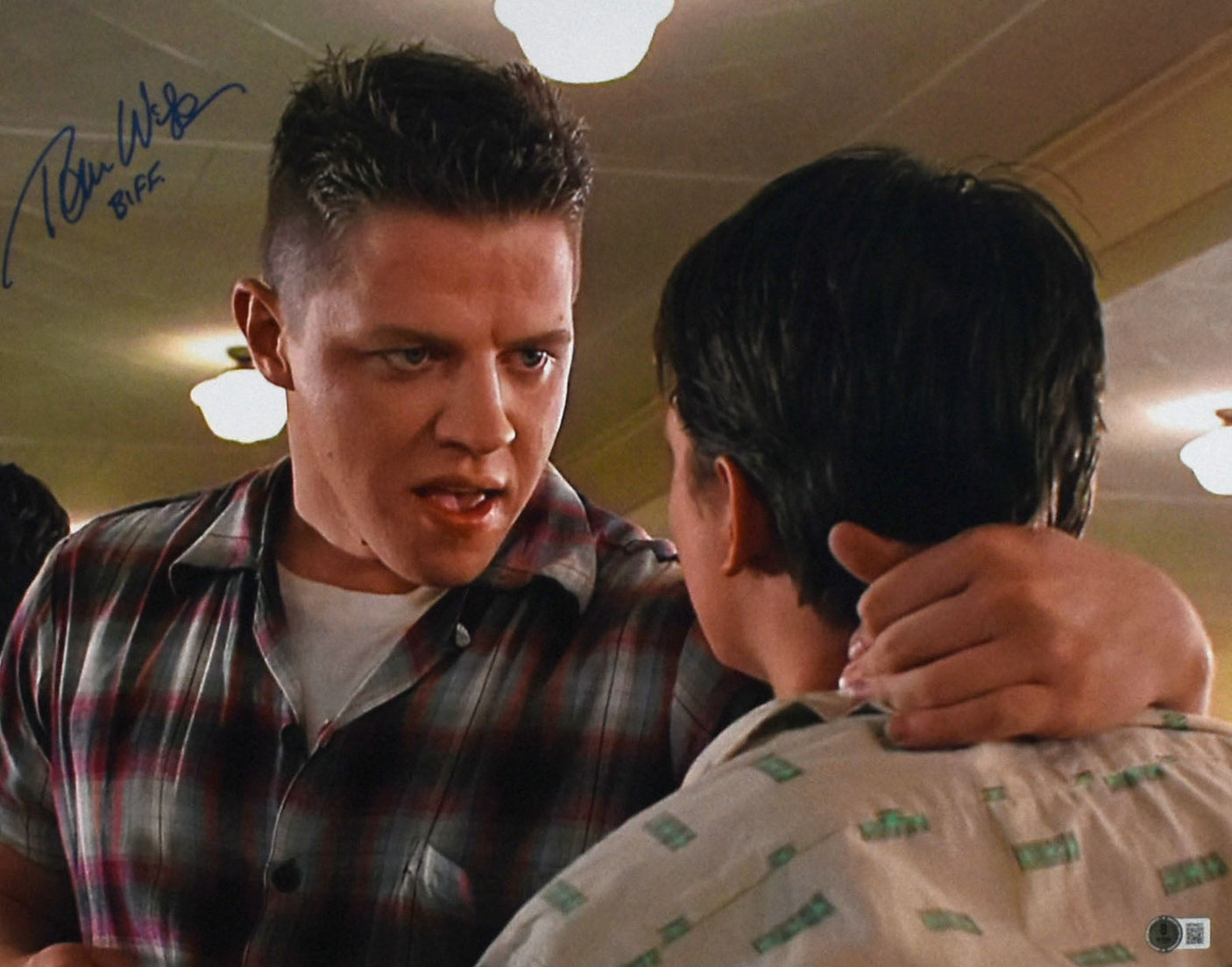 Thomas Wilson Autographed Back to the Future 16x20 Photo w/Biff - Beckett W Holo