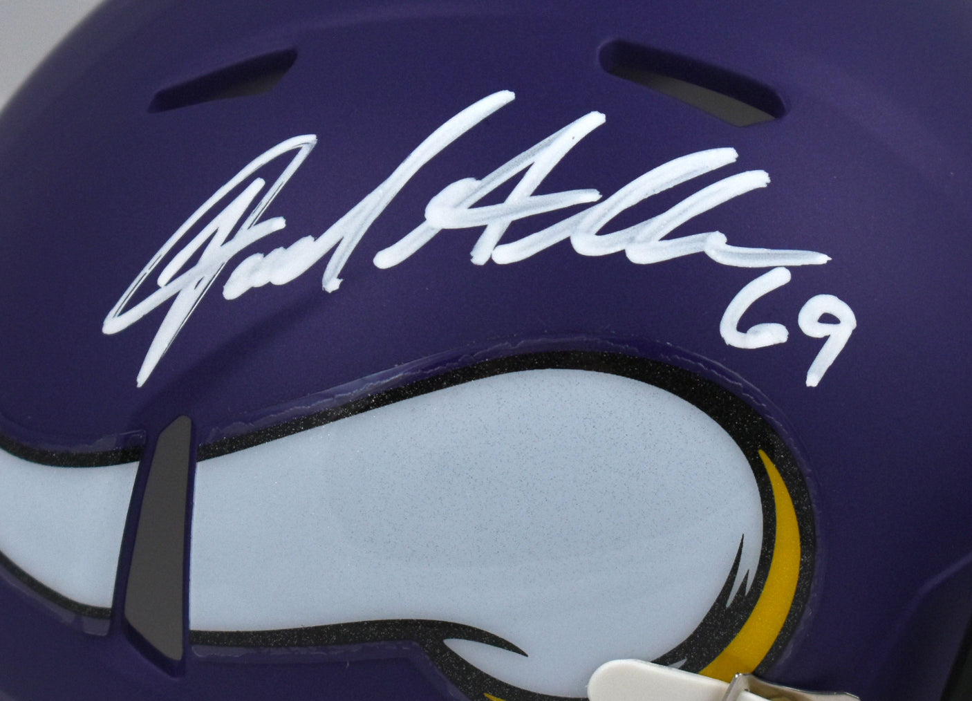 Jared Allen Autographed Vikings Speed Mini Helmet - Beckett W Hologram *White