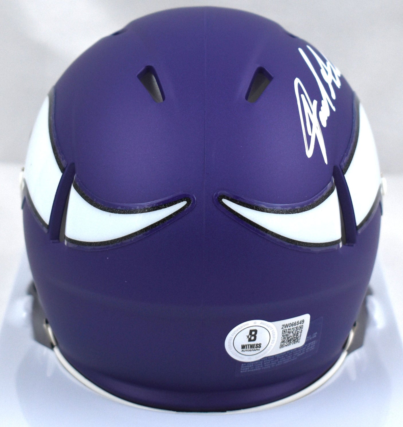 Jared Allen Autographed Vikings Speed Mini Helmet - Beckett W Hologram *White