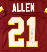 Terry Allen Autographed Maroon Pro Style Jersey- JSA Witnessed Authenticated
