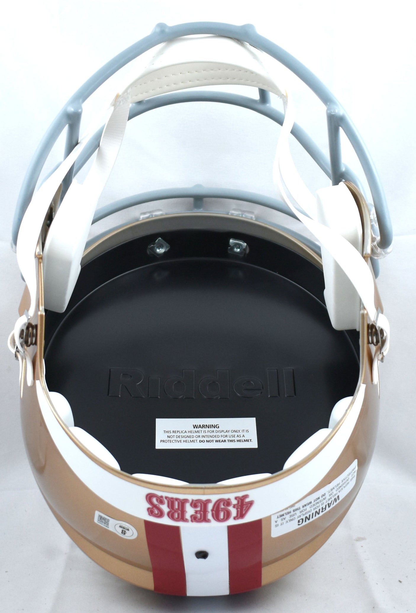 Vernon Davis Autographed San Francisco 49ers F/S Speed Helmet - Beckett W Holo