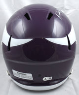 Randall Cunningham Autographed Vikings 83-01 F/S Speed Helmet - Beckett W Holo