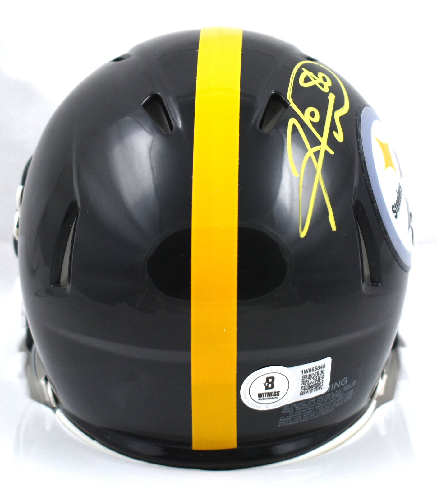 Hines Ward Autographed Pittsburgh Steelers Speed Mini Helmet - Beckett W Holo
