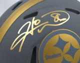 Hines Ward Signed Pittsburgh Steelers Slate Speed Mini Helmet - Beckett W Holo
